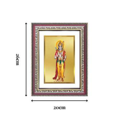 Diviniti 24K Gold Plated Ram Ji (Classic) Divine Wall Frame for Home Mandir & Office Decor | Luxury Spiritual Gift