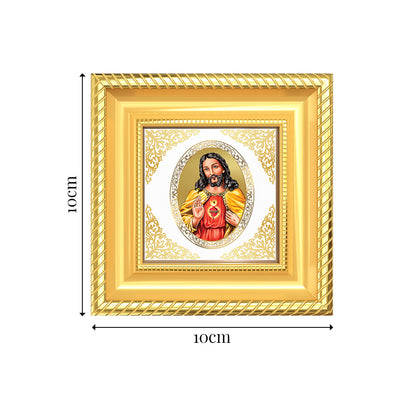 Jesus Christ | Divine Savior Royal Tabletop Photo Frame in 24K Gold Plated Foil