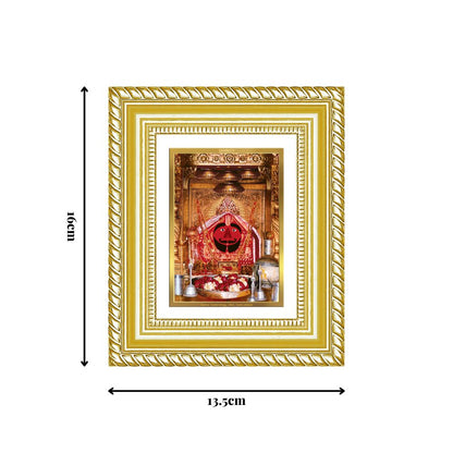 Diviniti 24K Gold Plated Salasar Balaji Divine Table Top Frame for Home Mandir & Office Decor | Luxury Spiritual Gift