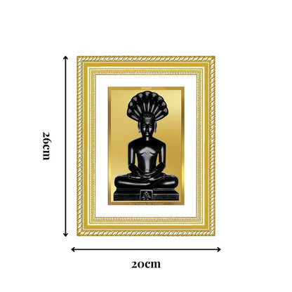 Diviniti 24K Gold Plated Parshvanath (Classic) Divine Wall Frame for Home Mandir & Office Decor | Luxury Spiritual Gift