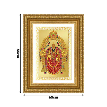 Diviniti 24K Gold Plated Padmavati (Classic) Divine Wall Frame for Home Mandir & Office Decor | Luxury Spiritual Gift