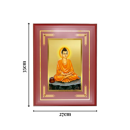 Diviniti 24K Gold Plated Buddha Blessing Tabletop Photo Frame | Peace, Mindfulness & Spiritual Harmony