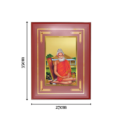Diviniti 24K Gold Plated Baba Lokenath Blessing Tabletop Photo Frame | Faith, Protection & Divine Grace