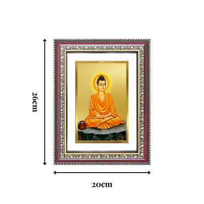 Diviniti 24K Gold Plated Buddha (Classic) Divine Wall Frame for Home Mandir & Office Decor | Luxury Spiritual Gift