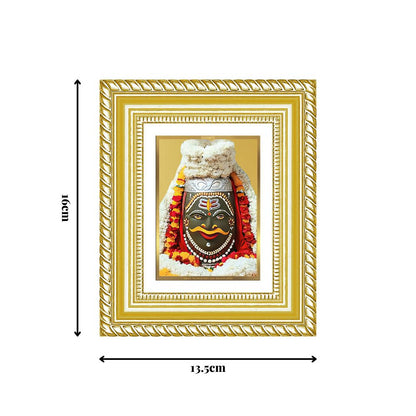 Diviniti 24K Gold Plated Mahakaleshwar Divine Table Top Frame for Home Mandir & Office Decor | Luxury Spiritual Gift