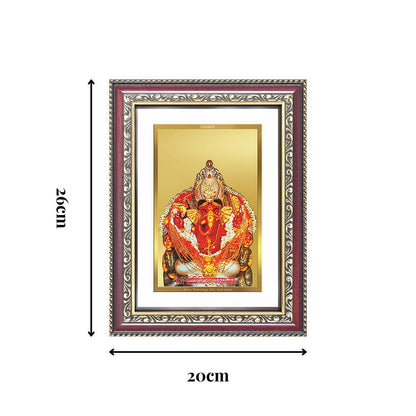 Diviniti 24K Gold Plated Siddhi Vinayak (Classic) Divine Wall Frame for Home Mandir & Office Decor | Luxury Spiritual Gift