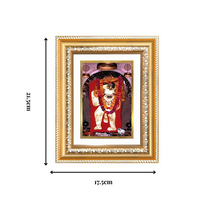 Diviniti 24K Gold Plated Mehndipur Balaji (Classic) Divine Wall and Table Top Frame for Home Mandir & Office Decor | Luxury Spiritual Gift
