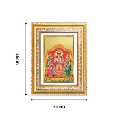 Diviniti 24K Gold Plated Murugan Velli (Classic) Divine Wall Frame for Home Mandir & Office Decor | Luxury Spiritual Gift