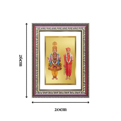 Diviniti 24K Gold Plated Swaminarayan (Classic) Divine Wall Frame for Home Mandir & Office Decor | Luxury Spiritual Gift