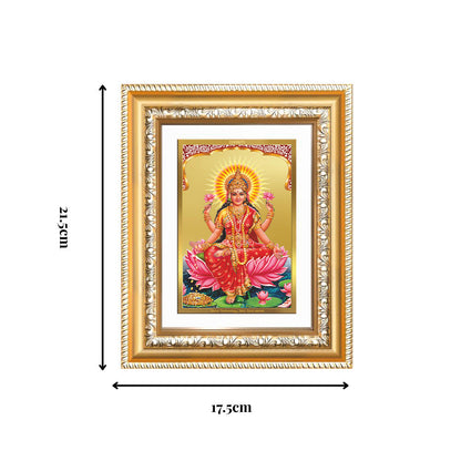Diviniti 24K Gold Plated Lakshmi (Classic) Divine Wall and Table Top Frame for Home Mandir & Office Decor | Luxury Spiritual Gift