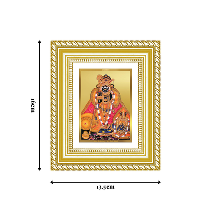 Diviniti 24K Gold Plated Banke Bihari Ji Divine Table Top Frame for Home Mandir & Office Decor | Luxury Spiritual Gift