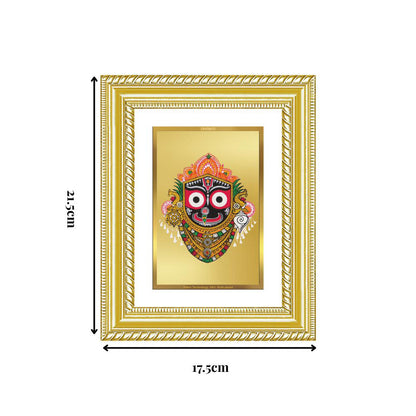 Diviniti 24K Gold Plated Jagannath (Classic) Divine Wall and Table Top Frame for Home Mandir & Office Decor | Luxury Spiritual Gift
