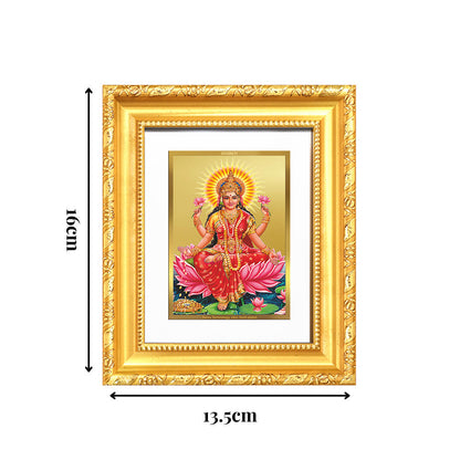 Diviniti 24K Gold Plated Lakshmi |Divine Table Top Frame for Home Mandir & Office Decor | Luxury Spiritual Gift