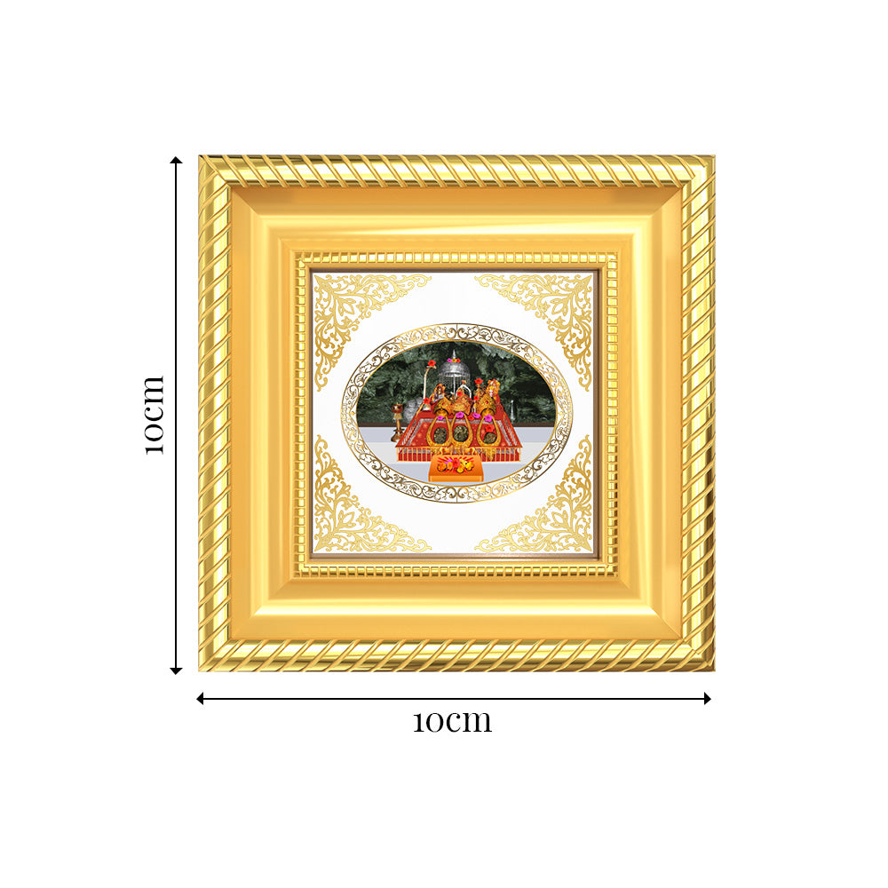 Mata Ka Darbar | Divine Goddess Durbar Royal Tabletop Photo Frame in 24K Gold Plated Foil