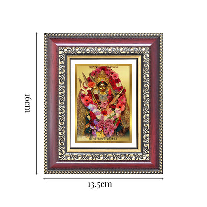 Diviniti 24K Gold Plated Katyayani Mata (Classic) Divine Table Top Frame for Home Mandir & Office Decor | Luxury Spiritual Gift