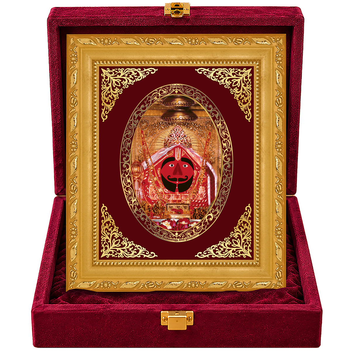 24K Gold-Plated Salasar Balaji Frame | Premium Gift Box | 21.5x17.5 CM