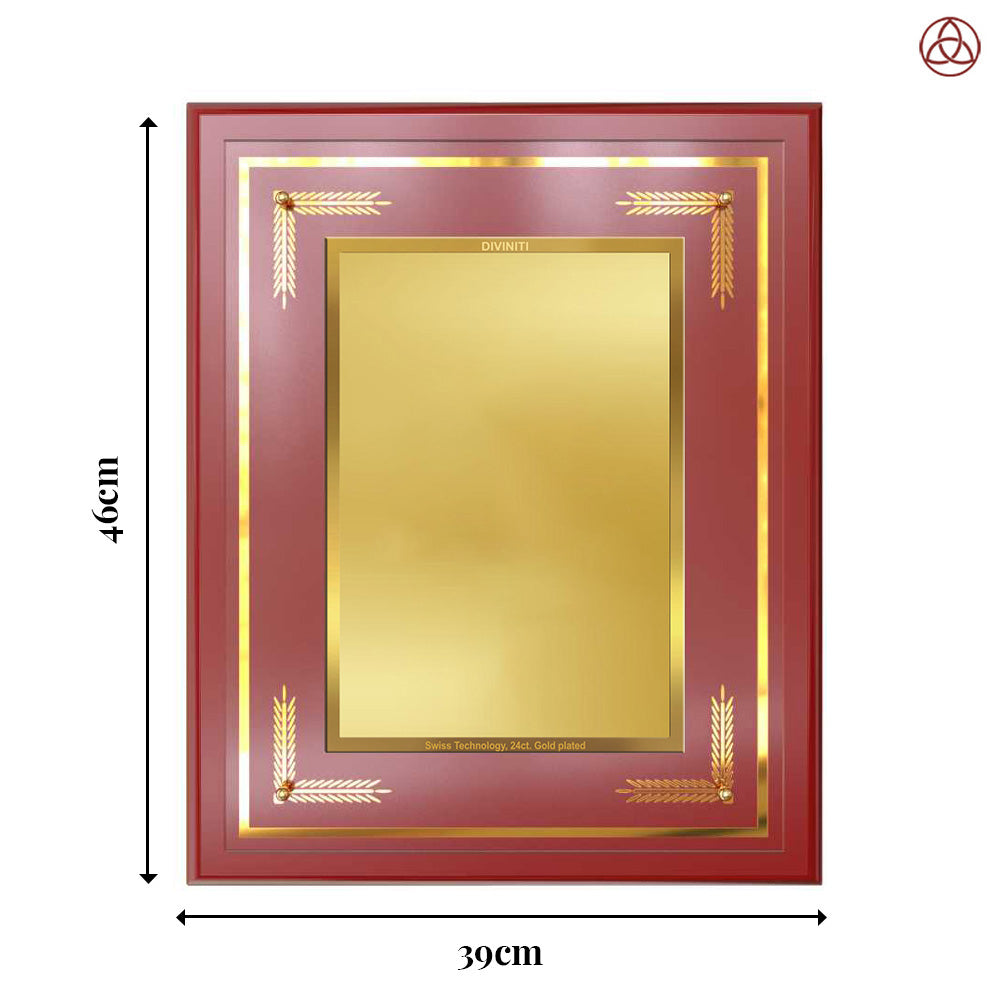 Diviniti MDF Frame Personalised Wall Mount Photo Frame in 24K Gold Plated Foil