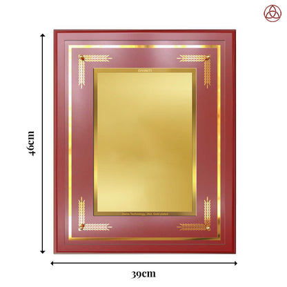 Diviniti MDF Frame Personalised Wall Mount Photo Frame in 24K Gold Plated Foil
