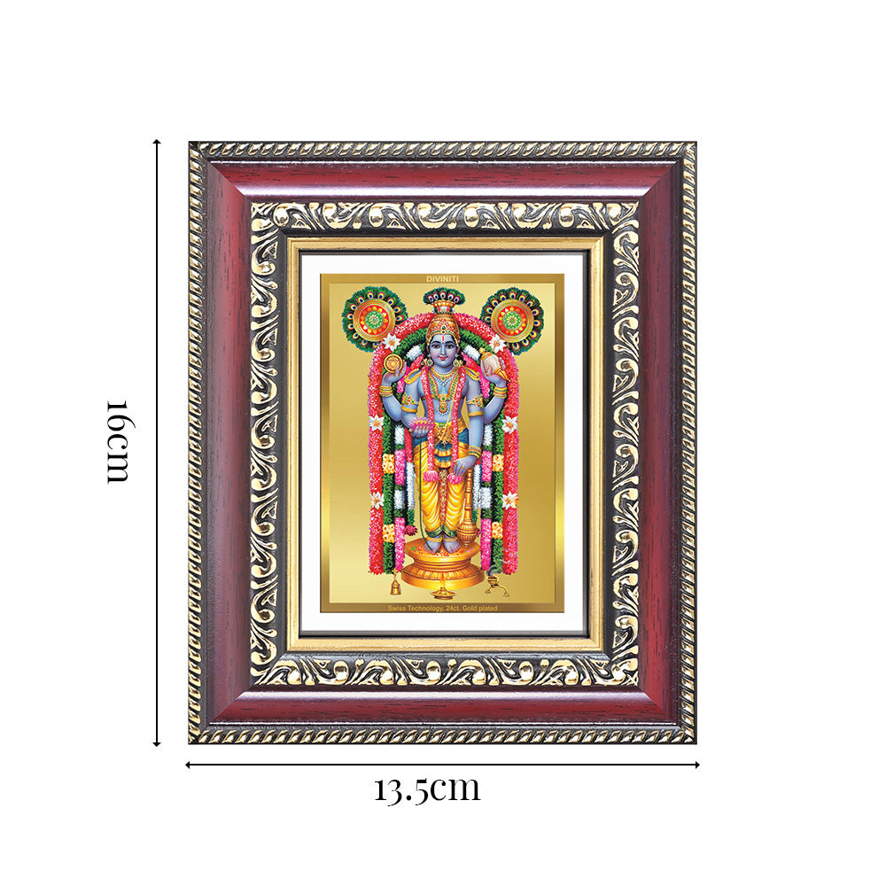 Diviniti 24K Gold Plated Guru Vayurappan (Classic) Sacred Sikh Table Top Frame for Home Decor & Office Ambiance | Premium Spiritual Gift