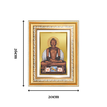 Diviniti 24K Gold Plated Mahavir (Classic) Divine Wall Frame for Home Mandir & Office Decor | Luxury Spiritual Gift