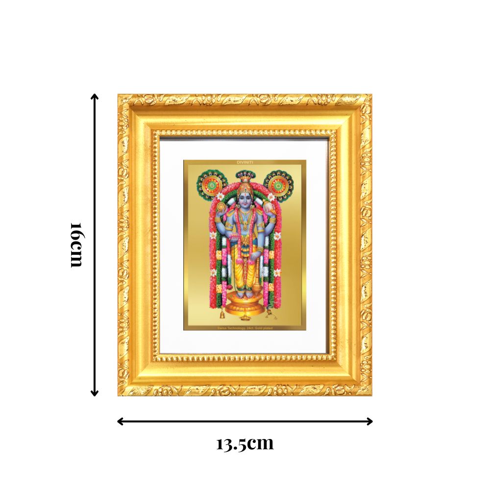 Diviniti 24K Gold Plated Guru Vayurappan |Sacred Sikh Table Top Frame for Home Decor & Office Ambiance | Premium Spiritual Gift