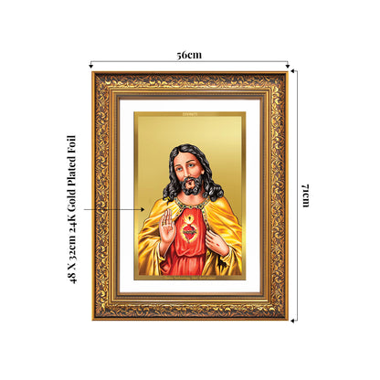 Jesus Christ | Sacred Wall Mount Photo Frame in 24K Gold Plated Foil