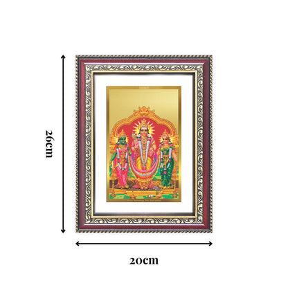 Diviniti 24K Gold Plated Murugan Velli (Classic) Divine Wall Frame for Home Mandir & Office Decor | Luxury Spiritual Gift