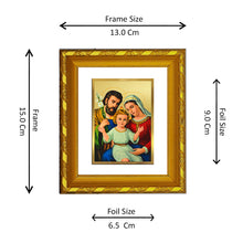 Load image into Gallery viewer, DIVINITI 24K Gold Plated Holy Family Wall Photo Frame For Home Decor, Exclusive Gift (15.0 X 13.0 CM)