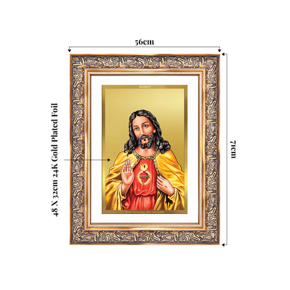 Jesus Christ | Sacred Wall Mount Photo Frame in 24K Gold Plated Foil