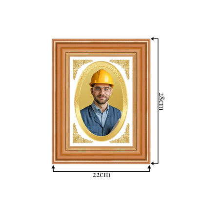 Portrait on Gold | Immortalise Your Classic Oval Photo Frame in 24K Gold Plated Foil