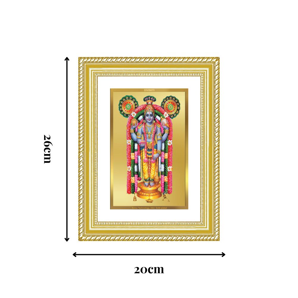 Diviniti 24K Gold Plated Guru Vayurappan (Classic) Sacred Sikh Wall Frame for Home Decor & Office Ambiance | Premium Spiritual Gift