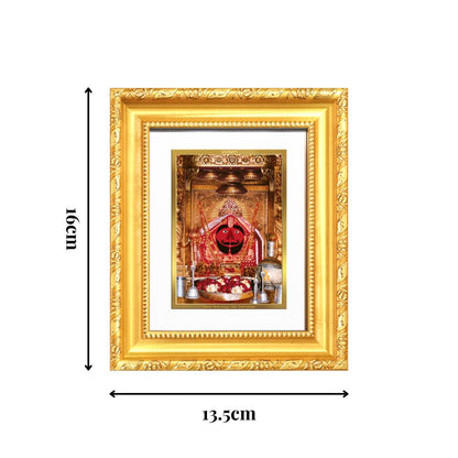 Diviniti 24K Gold Plated Salasar Balaji |Divine Table Top Frame for Home Mandir & Office Decor | Luxury Spiritual Gift