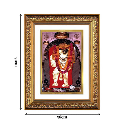 Diviniti 24K Gold Plated Mehndipur Balaji (Classic) Divine Wall Frame for Home Mandir & Office Decor | Luxury Spiritual Gift