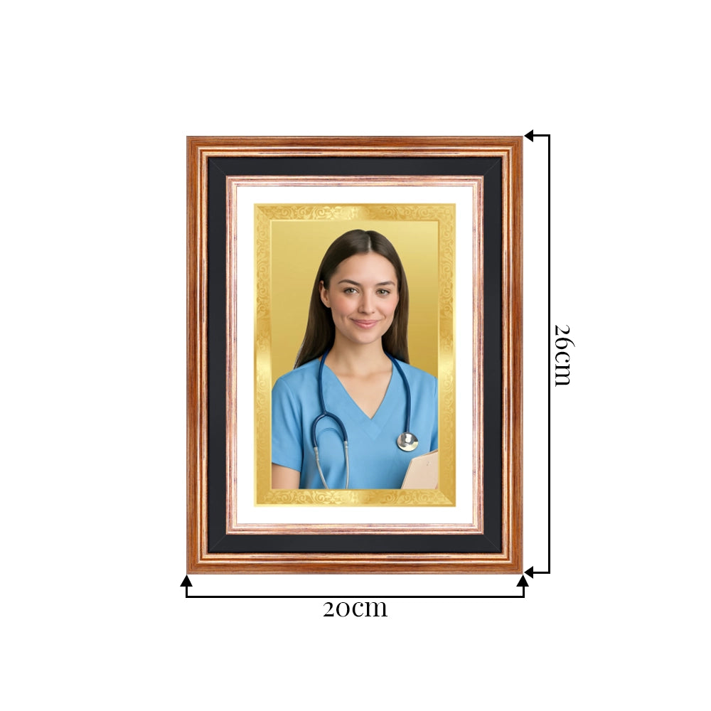 Portrait on Gold | Immortalise Your Classic Rectangular Photo Frame in 24K Gold Plated Foil