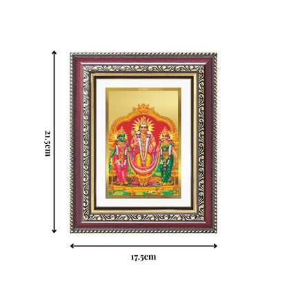 Diviniti 24K Gold Plated Murugan Velli (Classic) Divine Wall and Table Top Frame for Home Mandir & Office Decor | Luxury Spiritual Gift