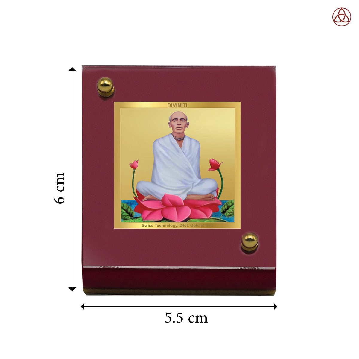 Ram Thakur | Divine Lord Ram Thakur Car Dashboard & Tabletop Photo Frame in 24K Gold Plated Foil