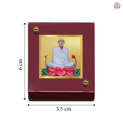 Ram Thakur | Divine Lord Ram Thakur Car Dashboard & Tabletop Photo Frame in 24K Gold Plated Foil