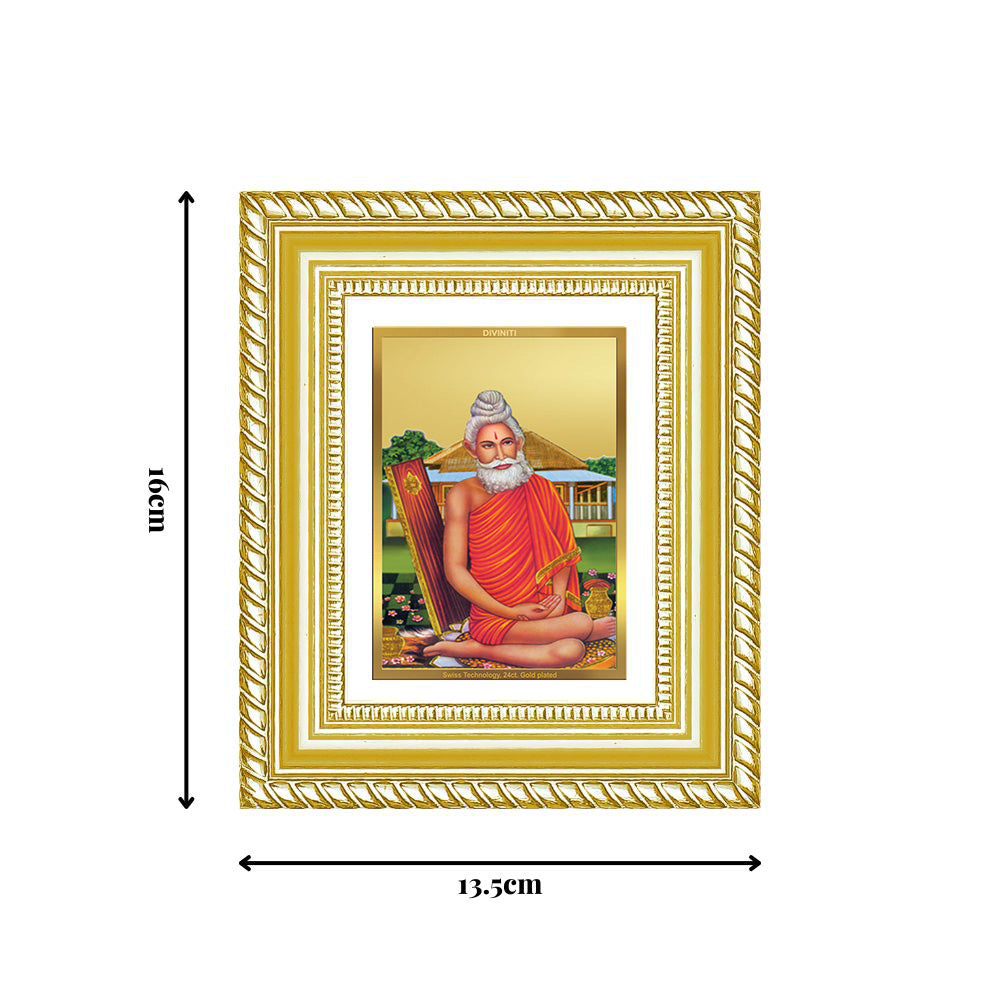 Diviniti 24K Gold Plated Baba Lokenath Divine Table Top Frame for Home Mandir & Office Decor | Luxury Spiritual Gift