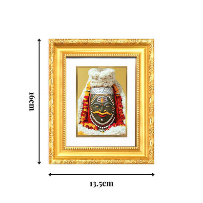 Diviniti 24K Gold Plated Mahakaleshwar |Divine Table Top Frame for Home Mandir & Office Decor | Luxury Spiritual Gift