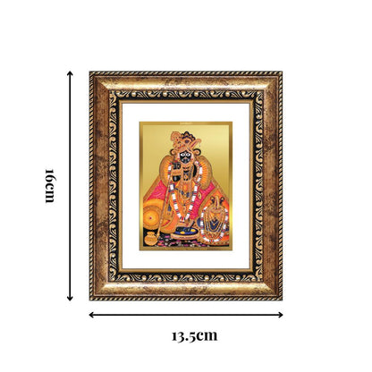 Diviniti 24K Gold Plated Banke Bihari Ji Divine Table Top Frame for Home Mandir & Office Decor | Luxury Spiritual Gift