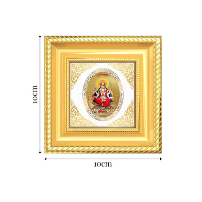 Santoshi Mata | Divine Goddess Royal Tabletop Photo Frame in 24K Gold Plated Foil