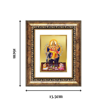 Diviniti 24K Gold Plated Vishvakarma Divine Table Top Frame for Home Mandir & Office Decor | Luxury Spiritual Gift