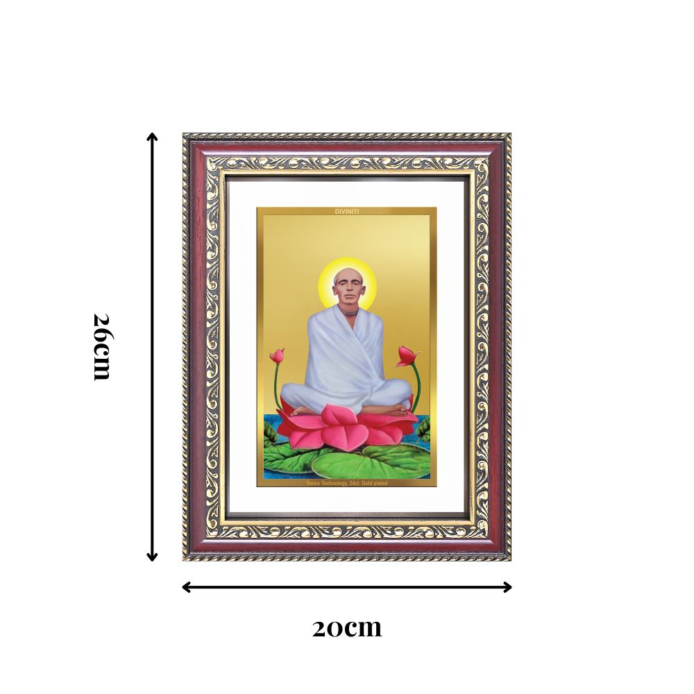 Diviniti 24K Gold Plated Ram Thakur (Classic) Divine Wall Frame for Home Mandir & Office Decor | Luxury Spiritual Gift