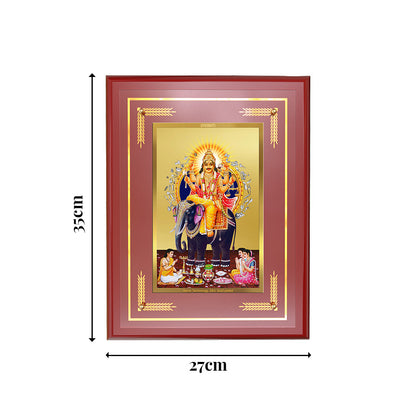 Diviniti Lord Vishvakarma Wall Photo Frame in 24K Gold Plated Foil | Creation, Skill & Divine Craftsmanship