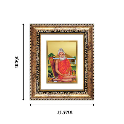 Diviniti 24K Gold Plated Baba Lokenath Divine Table Top Frame for Home Mandir & Office Decor | Luxury Spiritual Gift