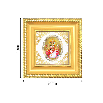 Gayatri Mata | Divine Goddess Royal Tabletop Photo Frame in 24K Gold Plated Foil