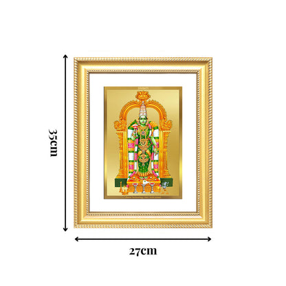 Diviniti 24K Gold Plated Meenakshi Amman (Classic) Divine Wall Frame for Home Mandir & Office Decor | Luxury Spiritual Gift