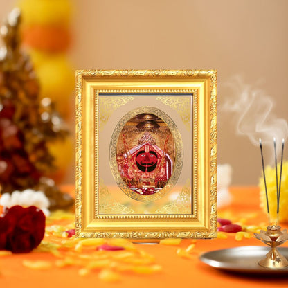 Salasar Balaji Divine Hanuman Sacred Faith & Wish Fulfillment Royal Tabletop Frame in 24K Gold Plated Foil