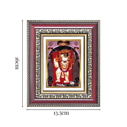 Diviniti 24K Gold Plated Mehndipur Balaji (Classic) Divine Table Top Frame for Home Mandir & Office Decor | Luxury Spiritual Gift