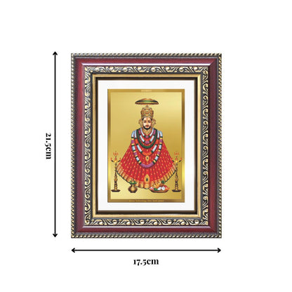Diviniti 24K Gold Plated Khatu Shyam (Classic) Divine Wall and Table Top Frame for Home Mandir & Office Decor | Luxury Spiritual Gift